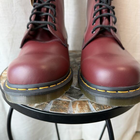 Dr. Martens 1490 Oxblood Smooth Leather 10-Eye Boots US 16 | Punk Icon | NWT Y2K - Picture 14 of 16